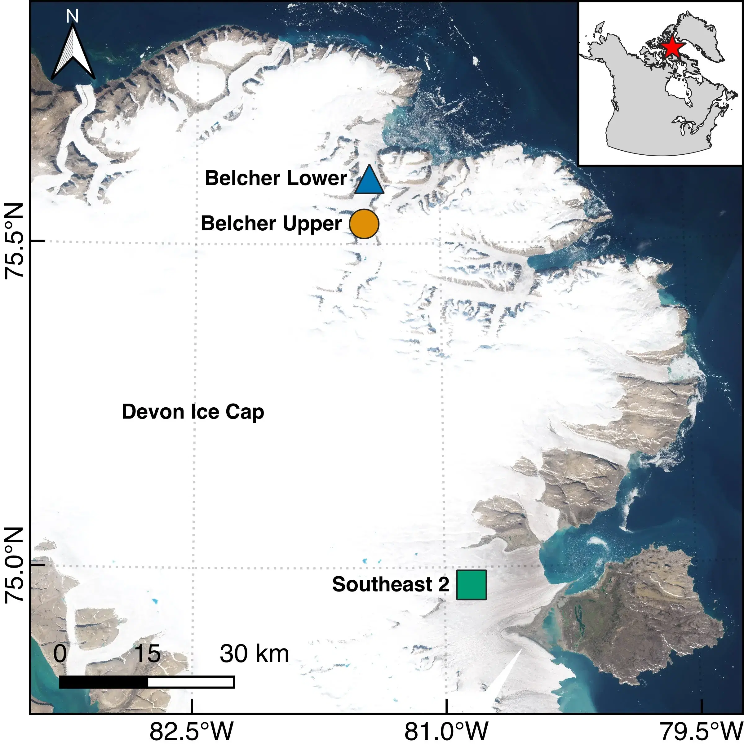 Map of Cryologger GVT deployments on Devon Island
